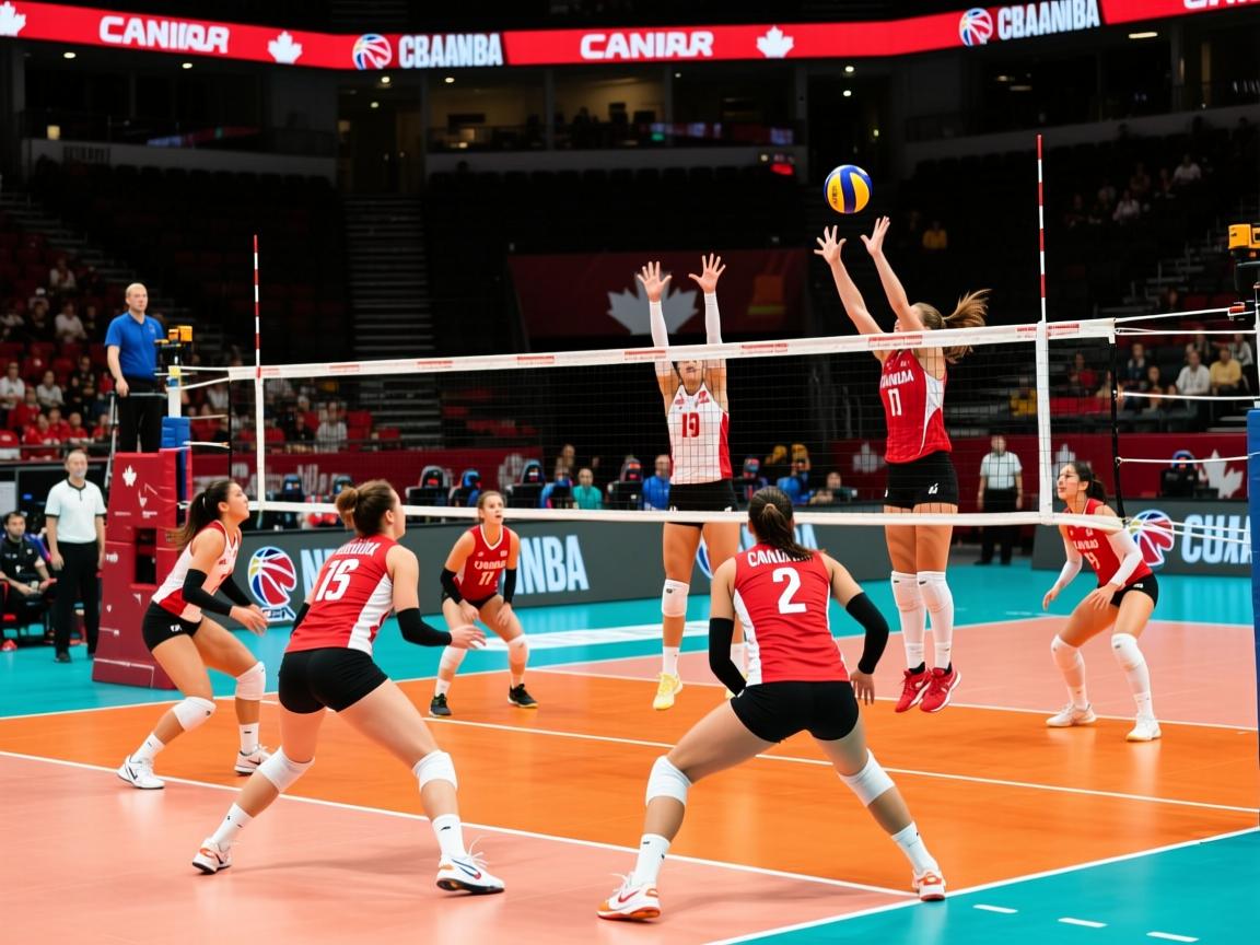 加拿大女子排球队横扫对手,晋级 第3张